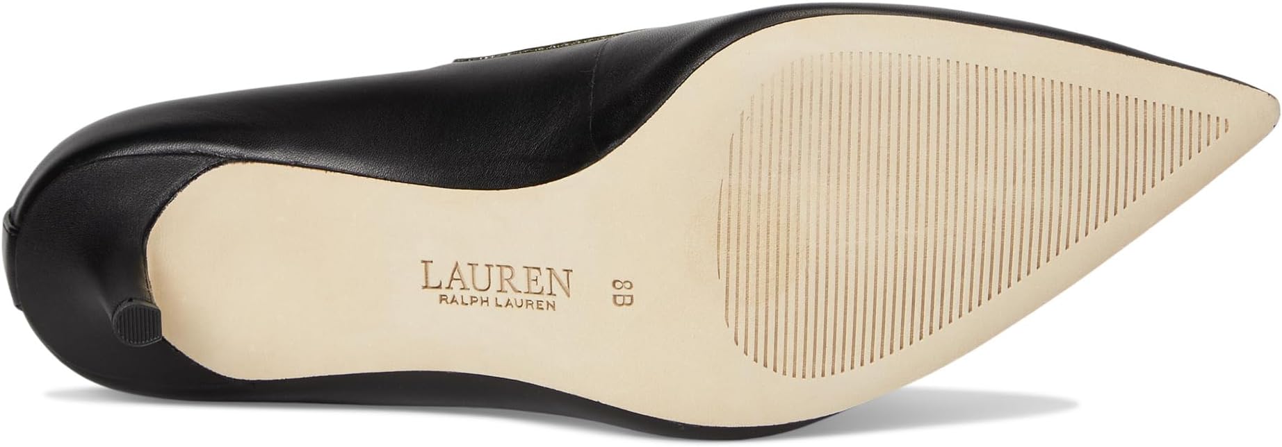 Туфли Lauren Ralph Lauren Women's Lanette Metallic-Trim Mary Jane Pumps, Black/Antique Gold — фото 3