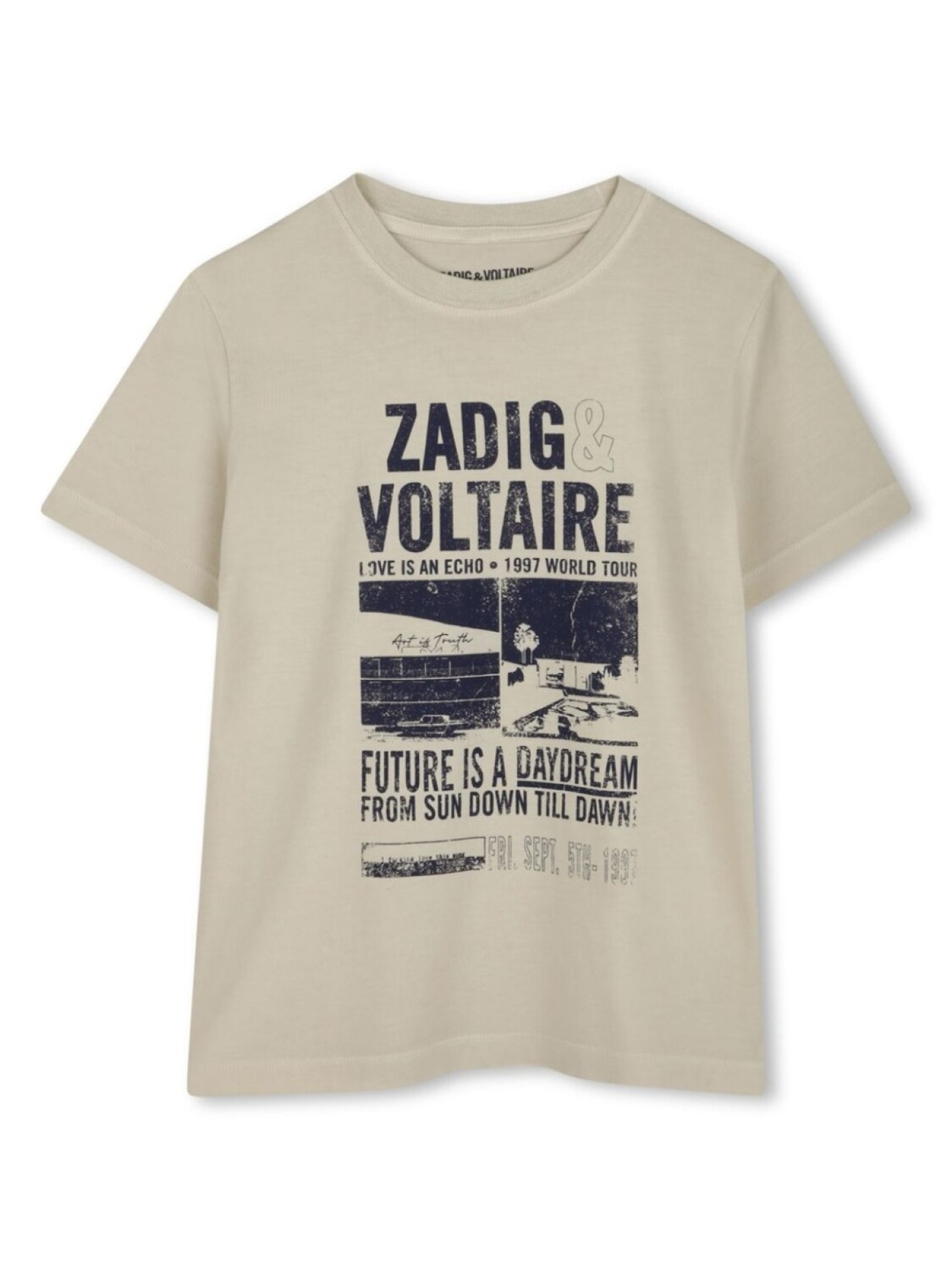 

Zadig & Voltaire Kids футболка с логотипом, нейтральный