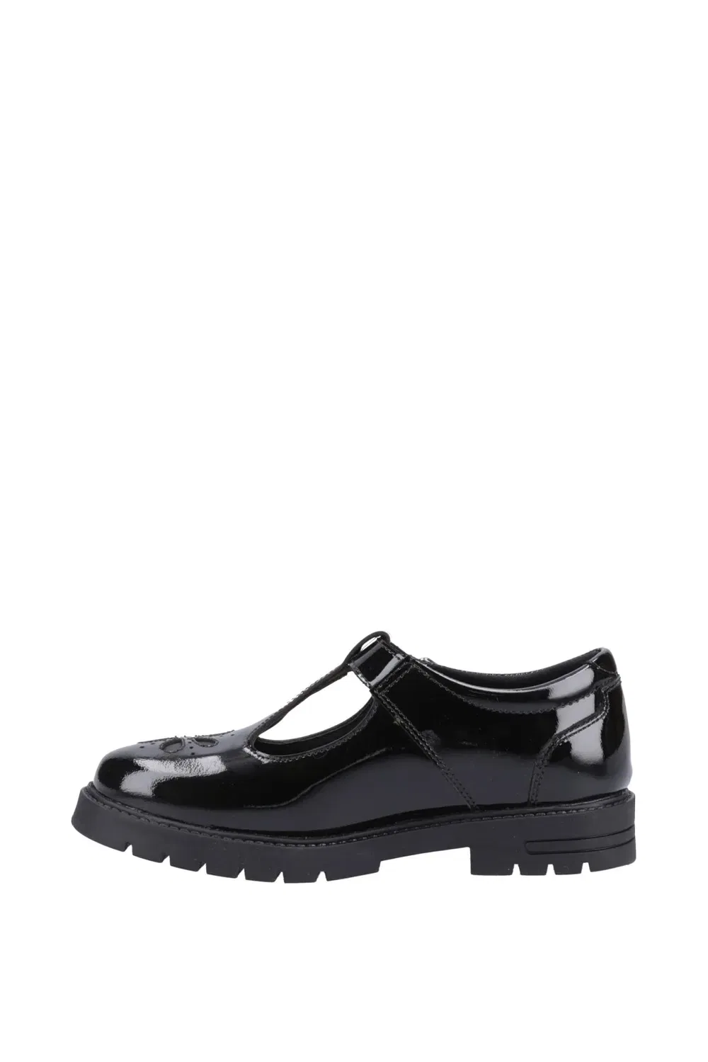 Туфли для девочек Fiona Patent Hush Puppies, черный — фото 4