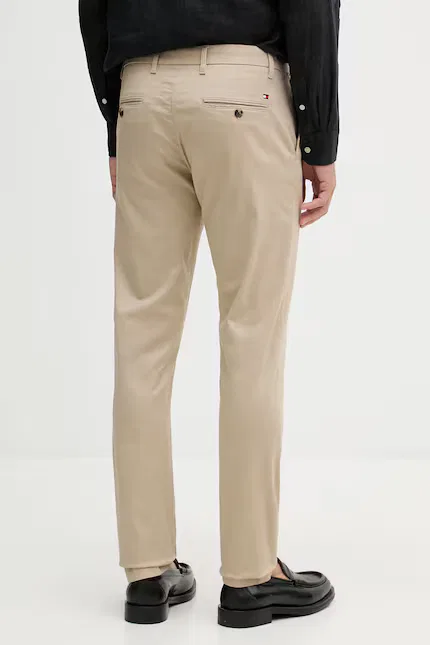 Брюки чинос slim fit Tommy Hilfiger, бежевый — фото 3