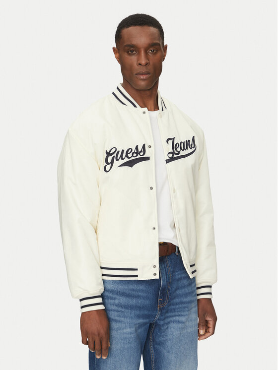 

Куртка-Бомбер стандартный крой M5RL54 WHAA2 Guess Jeans, бежевый