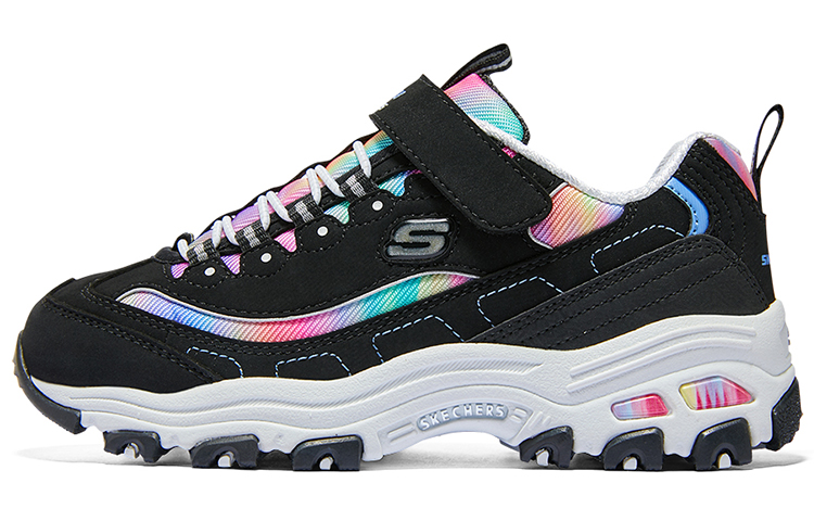 

Skechers Детские кроссовки с амортизацией, износостойкие, низкие, для повседневной носки, черные, разноцветные, для подростков
