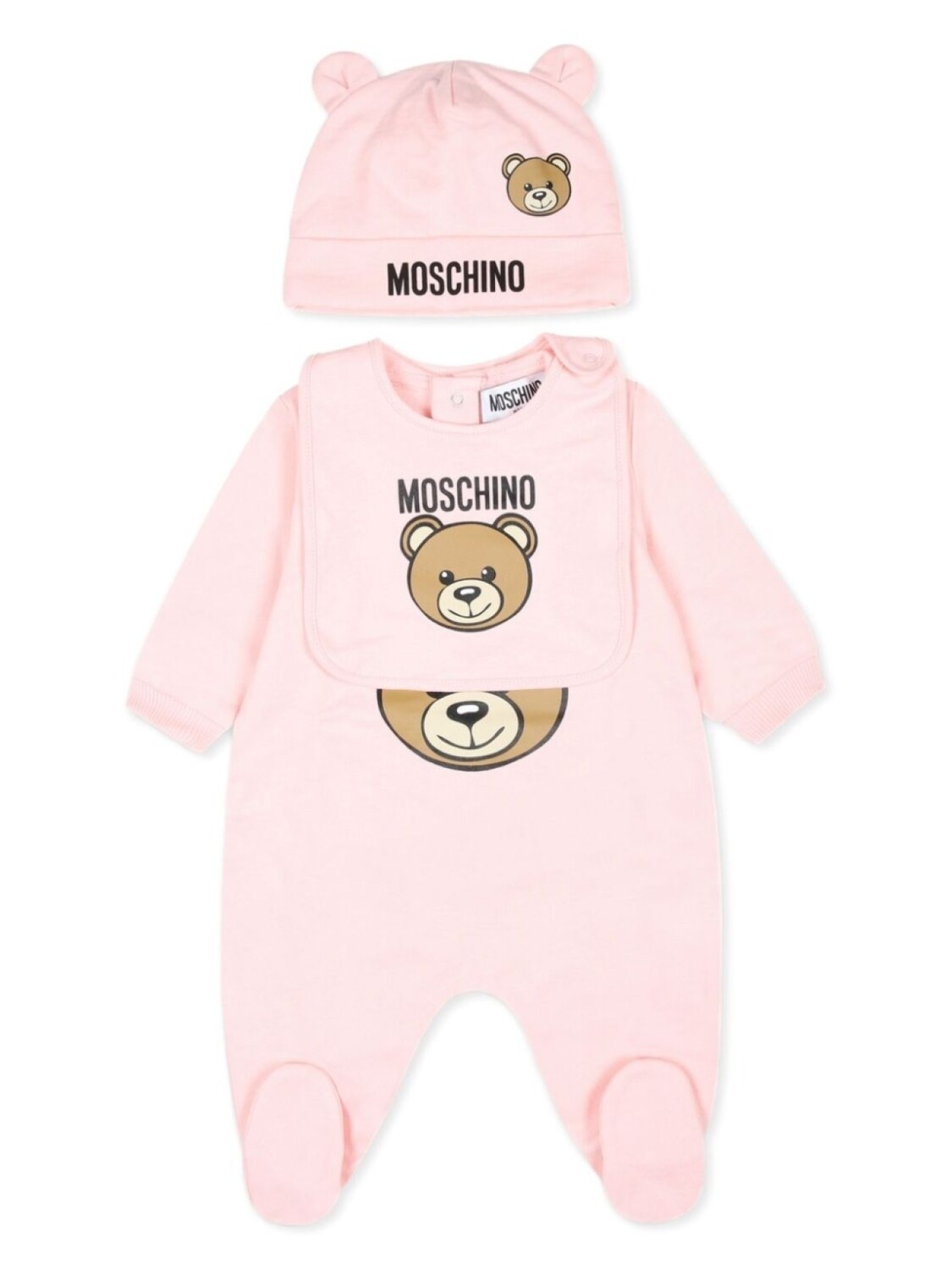 

Moschino Kids пижама с логотипом, розовый