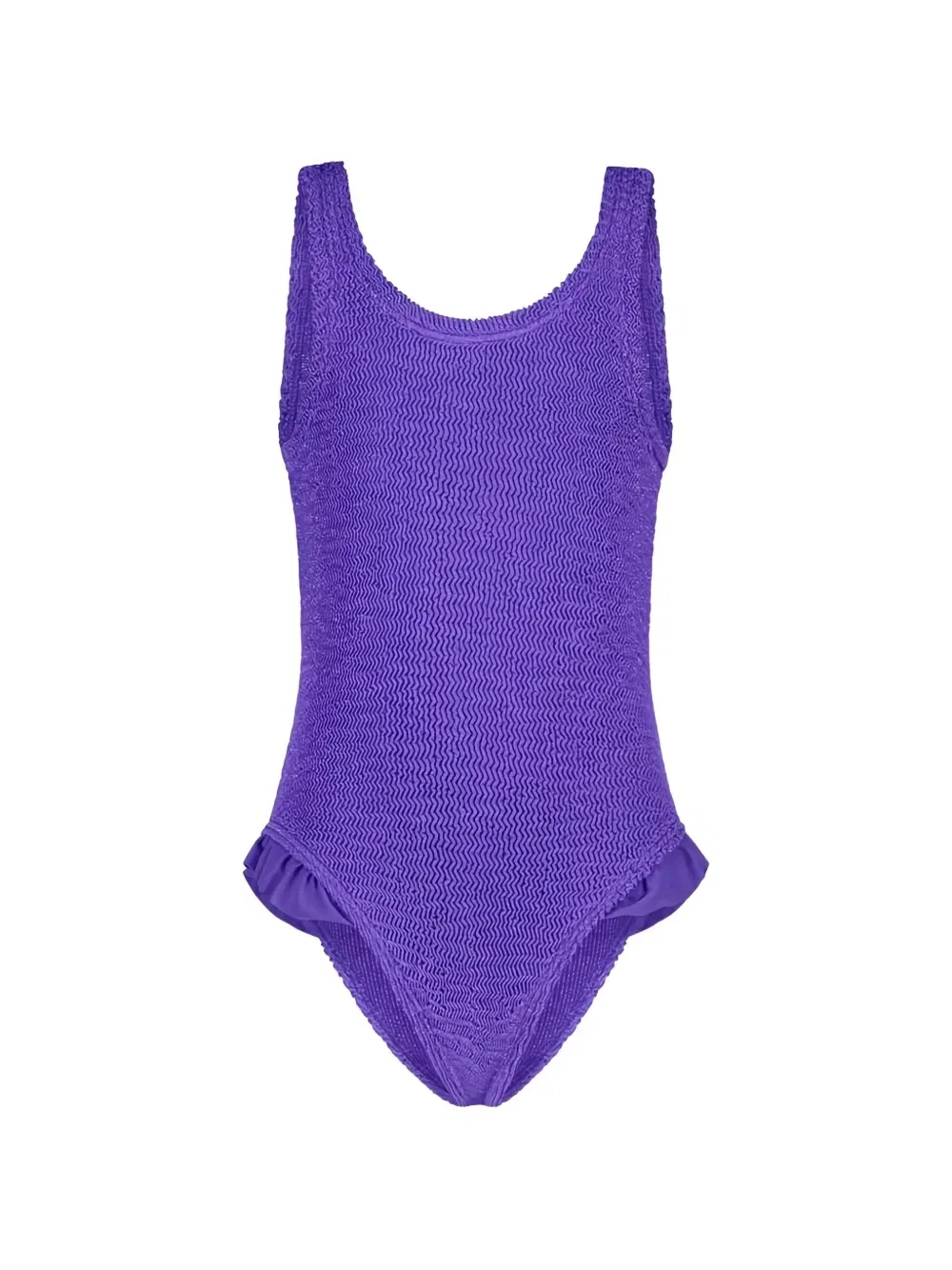 Сплошной купальник Lili с оборками и эффектом «крэш» Paramidonna Kids, фиолетовый