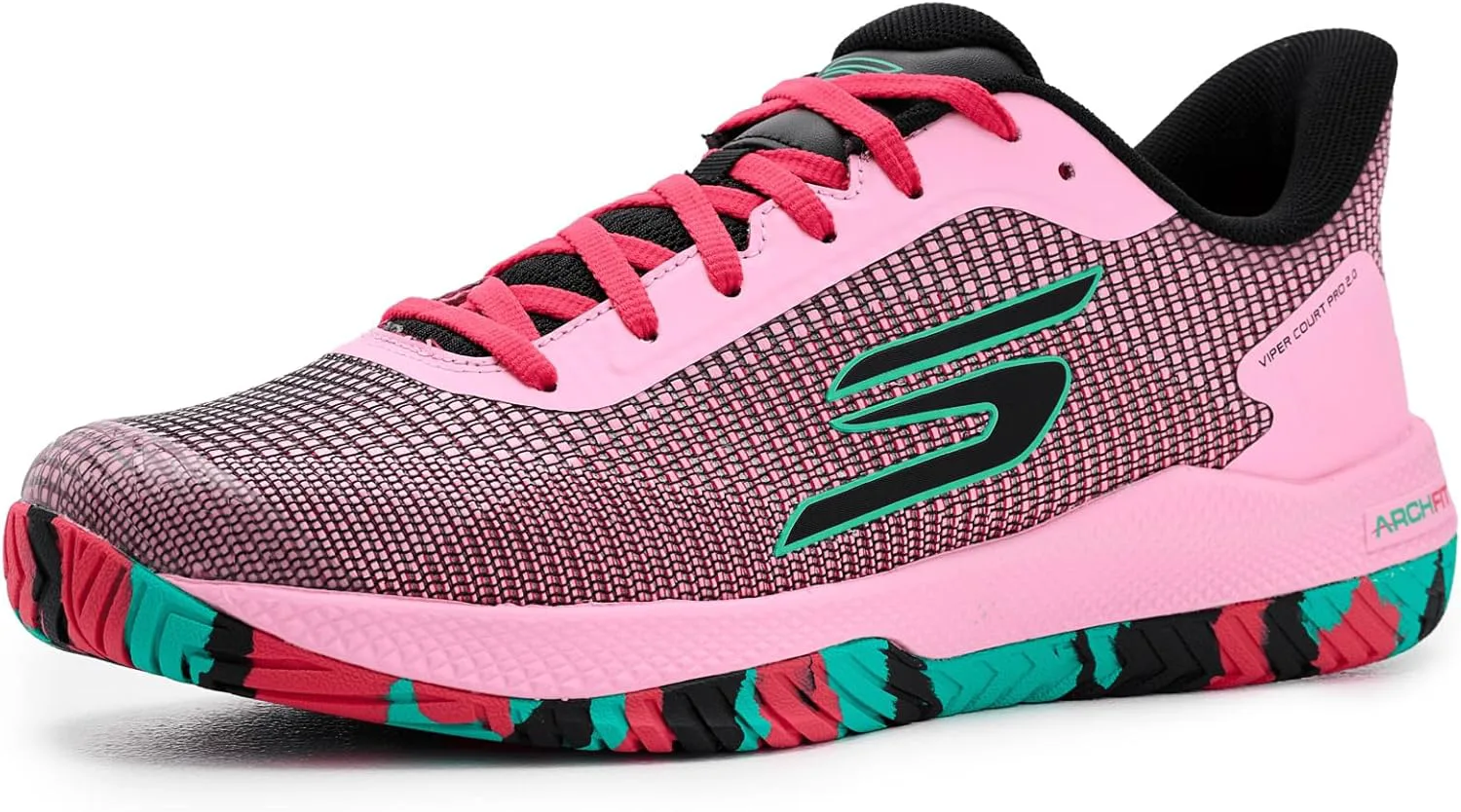 Кроссовки Skechers для мужчин Pickleball Viper Court Pro 2.0, розовый/черный