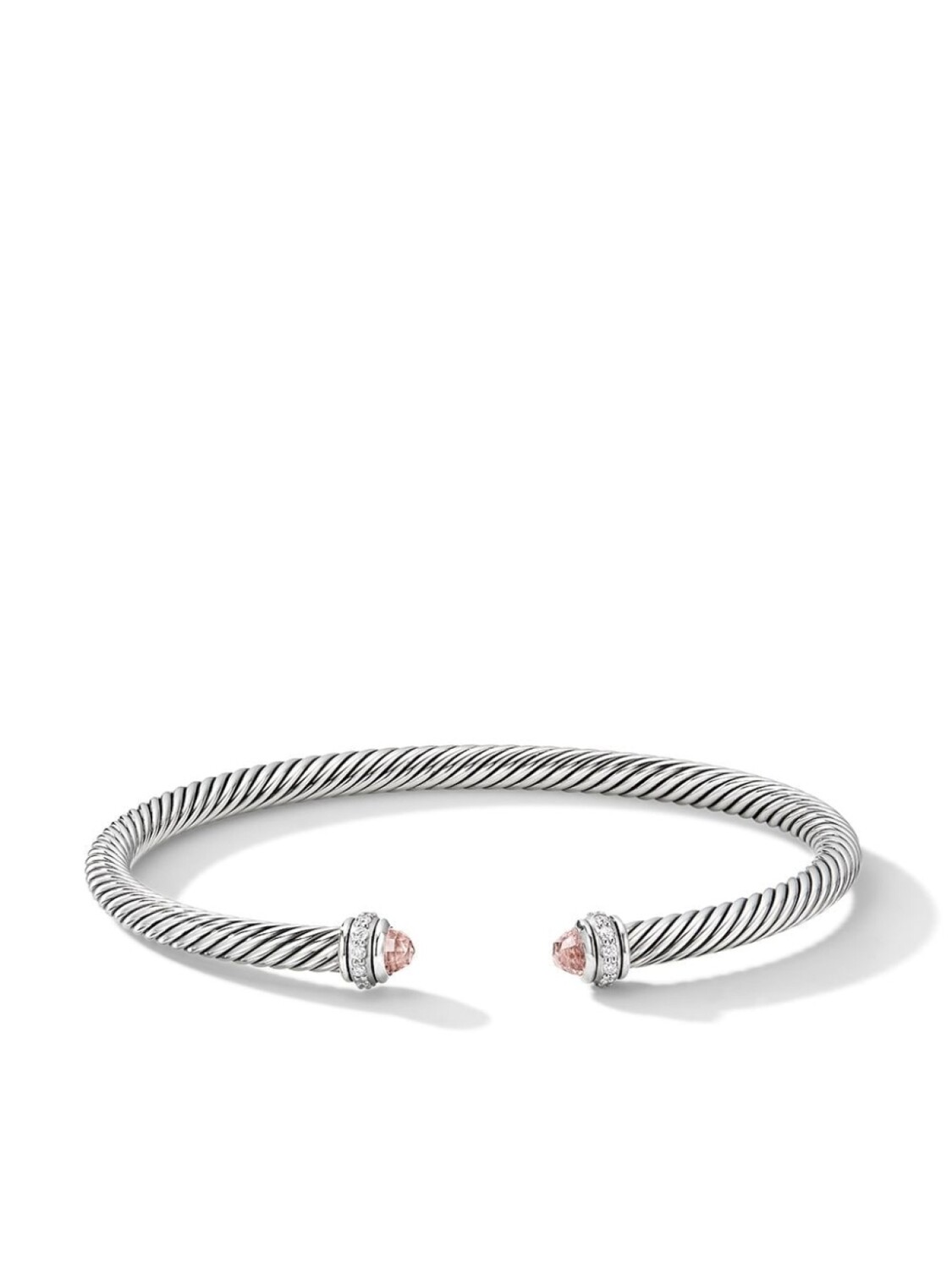 

Серебряный браслет Cable Classics с бриллиантами и морганитом David Yurman