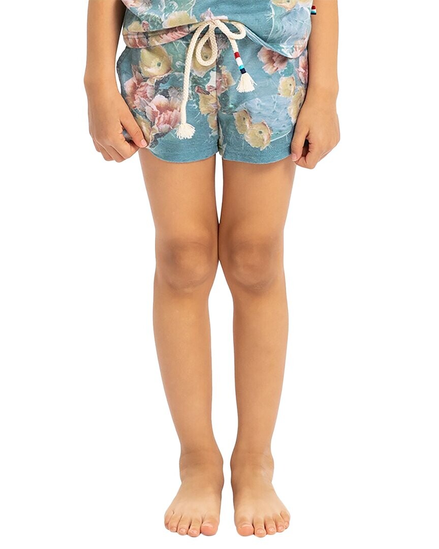 

Sol Angeles Короткие шорты с воланами и цветочным принтом Marigold, золото