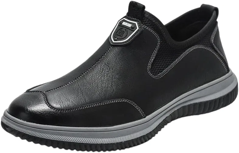 Мужские лоферы Slip-On Casual Leather, Black Wotinskrp