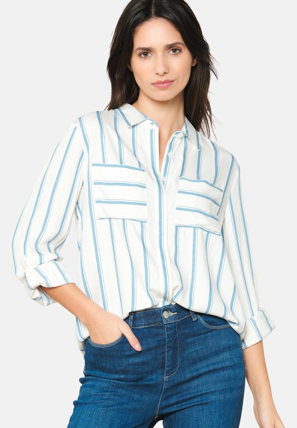 

Рубашка STRIPED LolaLiza, Светло-синий