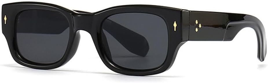 

Мужские солнцезащитные очки Punk Rivets с градиентным покрытием, женские солнцезащитные очки UV400 для занятий спортом на открытом воздухе и верховой езды UYPTK, Black Gray