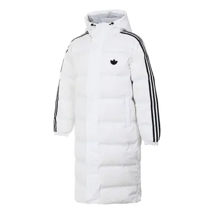 

Куртка adidas Long Puffer Jacket Asia Sizing 'White Black', белый