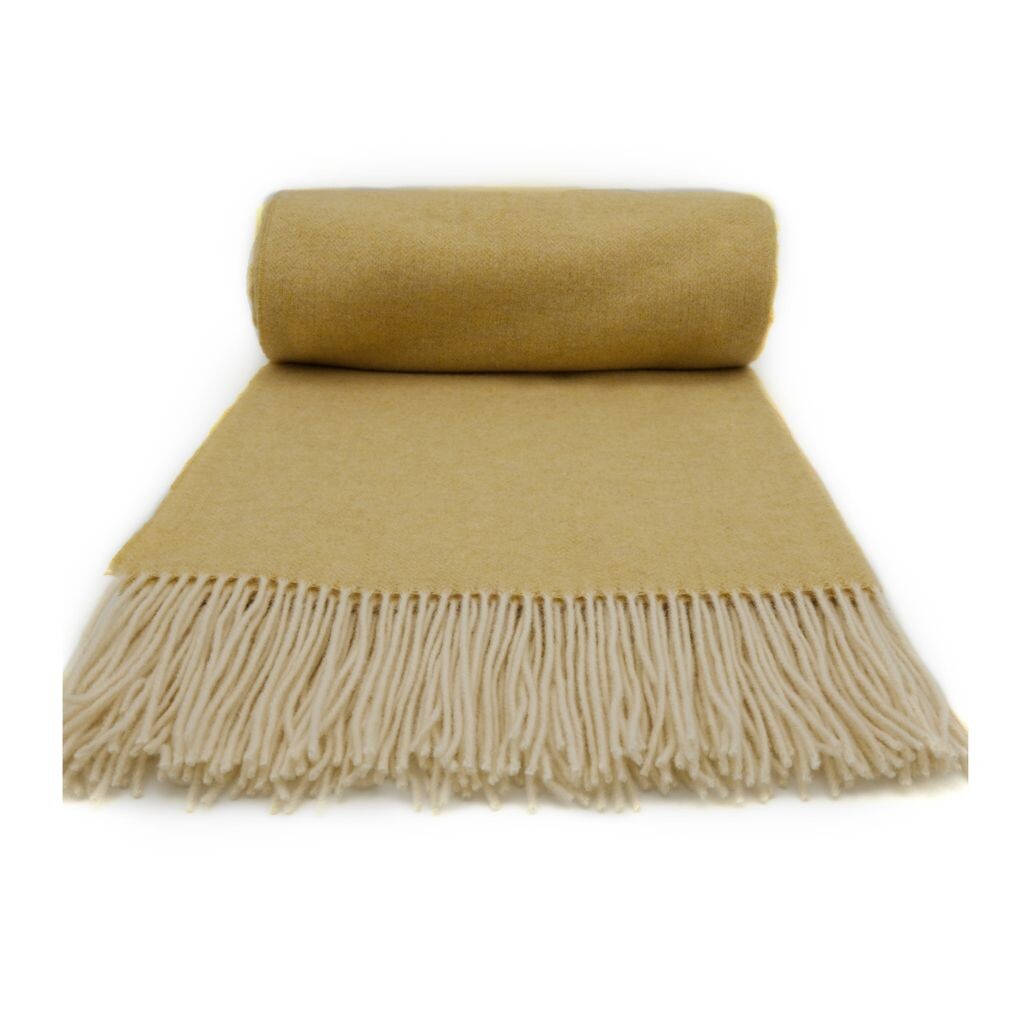

Одеяло Fair de luxe из кашемира, легкий уход | Одеяло из кашемировой шерсти | Одеяло для дивана/одеяло для дивана | Покрывало | Пушистый и уютный, теплый | Мягкий плед 140 х 190 см (желтый, кашемир/шерсть) Glaeser