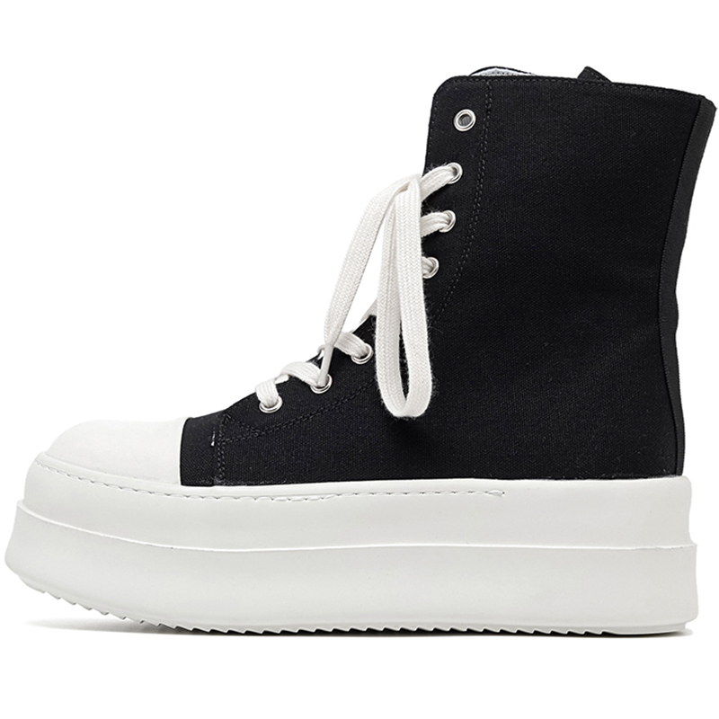 

TKDIDIDIDI Высокие скейтерские кроссовки унисекс черные, цвет Black