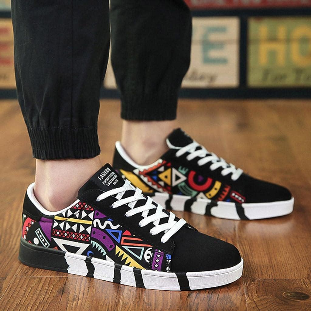 Кроссовки Hbeylia для женщин и мужчин, для пар, повседневные, в стиле хип-хоп и хипстер, с граффити, на шнуровке, низкие, из канвы, удобные, для игр, прогулок, вождения, спорта, бега, скейтбординга, для мальчиков и девочек, черный — фото 3
