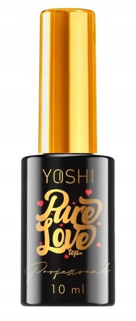 

Yoshi, Pure Love Top, прозрачный топ с красными сердечками для гибридных лаков, 10 мл