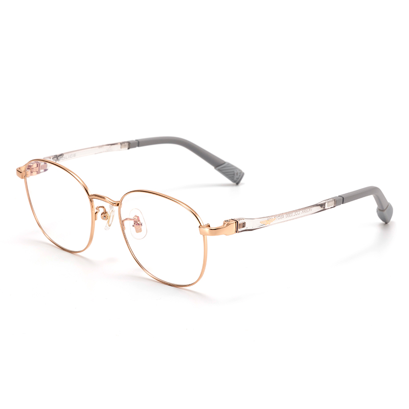 

Police Титановые круглые очки для детей, VK584K-0300/Light Rose Gold