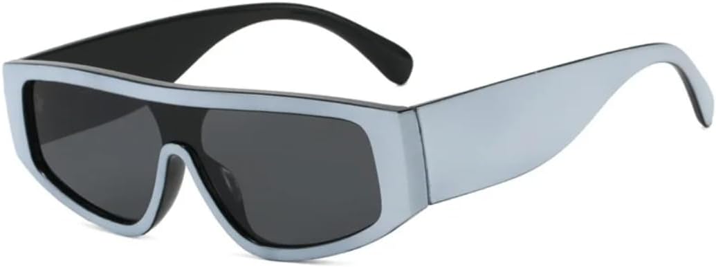 

Модные солнцезащитные очки «кошачий глаз» для женщин, интегрированные в оправу, роскошная оправа в тон оправе для мужчин, защита от УФ-излучения UV400 HHZZYVY, White Black Grey