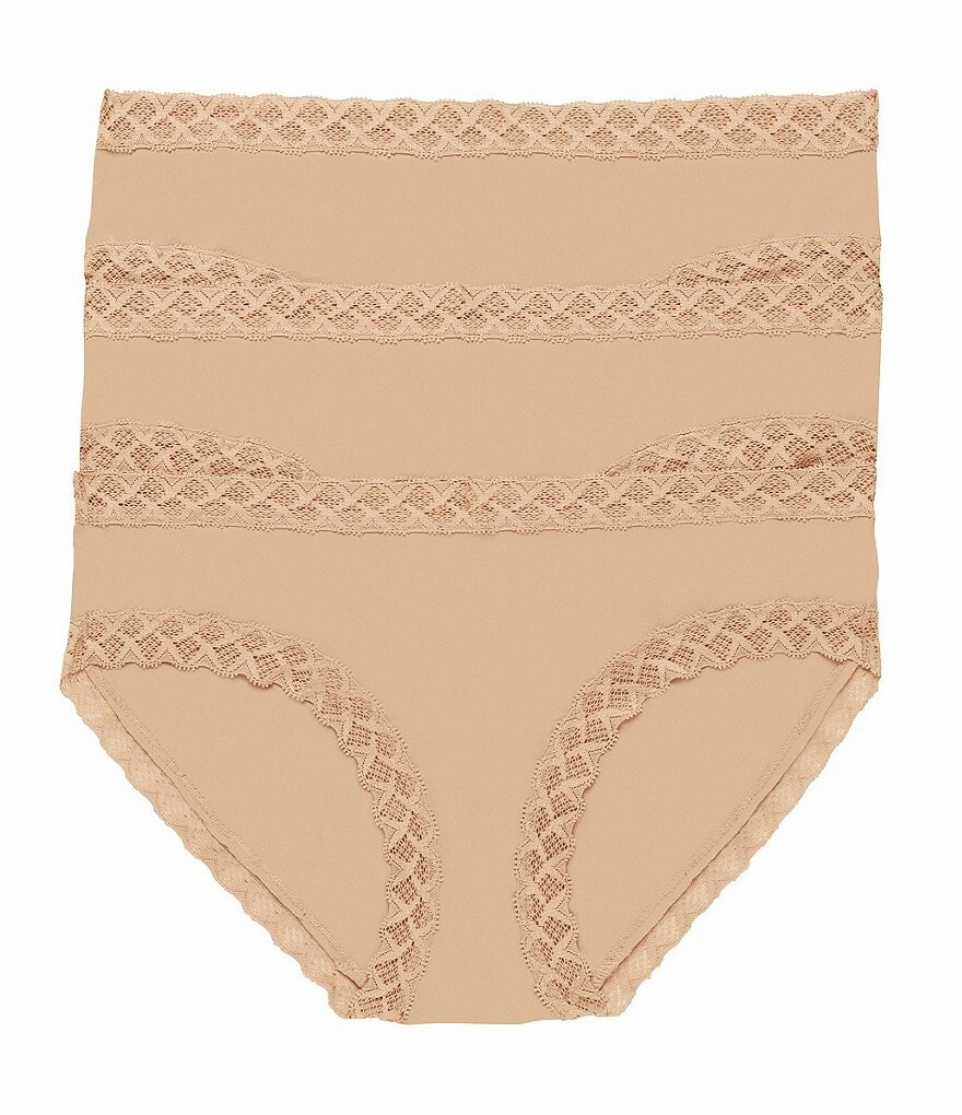 

Трусики Natori Bliss Girl с кружевной отделкой, комплект из 3 шт., мультиколор