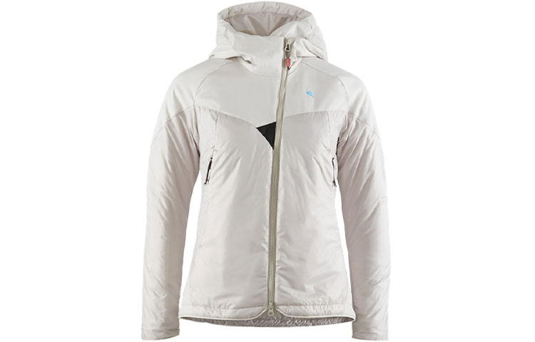 

Женская пуховая куртка Alv Klattermusen, cream серый/серебро creme