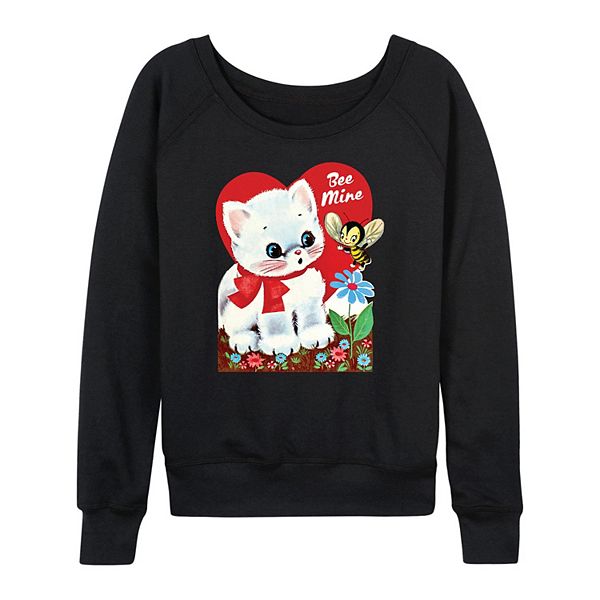 

Женская футболка с длинным рукавом bee mine vintage valentine's french terry Licensed Character