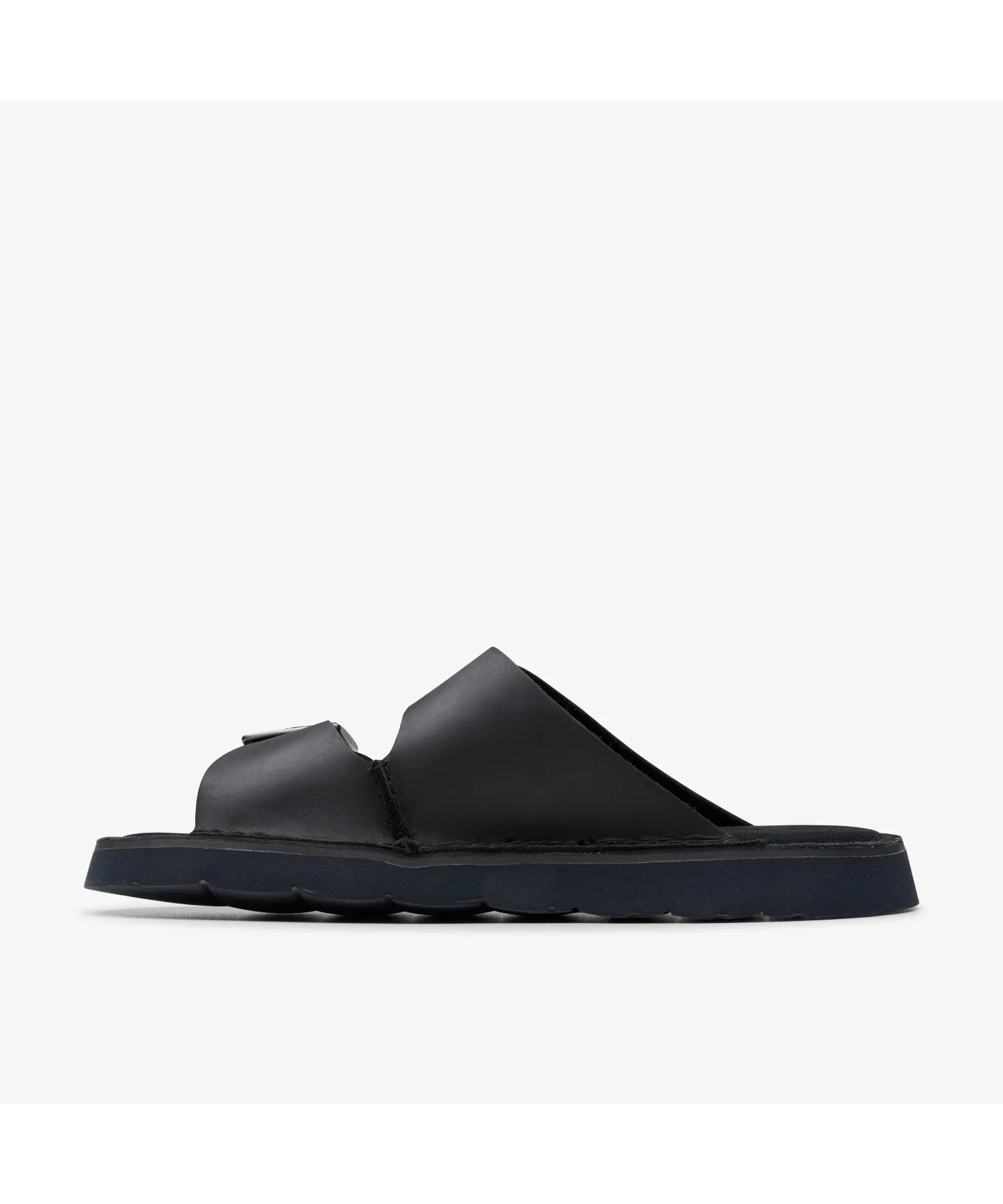 Мужские сандалии с кожаным ремешком Solsbury Strap Clarks черные — фото 2