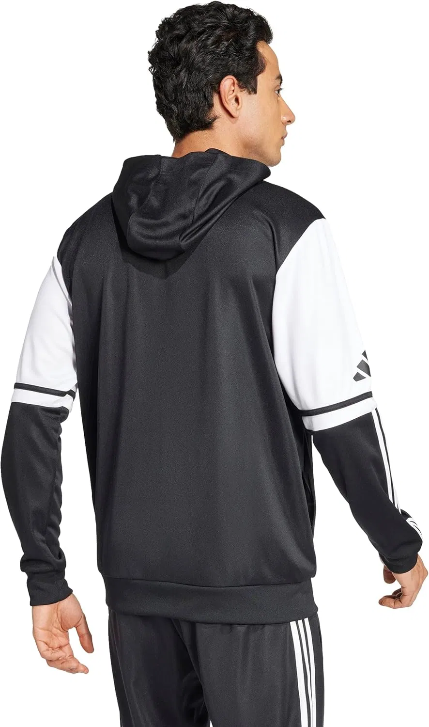 Толстовка мужская adidas, черный/белый — фото 2