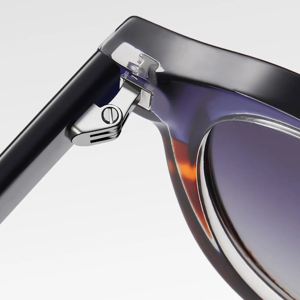 

Овальные женские солнцезащитные очки класса люкс, модные очки для мужчин в стиле панк, солнцезащитные очки с защитой от УФ-излучения UV400 HVTVTLA, Black Gray