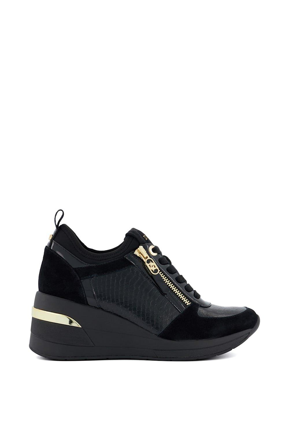 

Кроссовки 'Eiline' Leather Trainers Dune London, черный