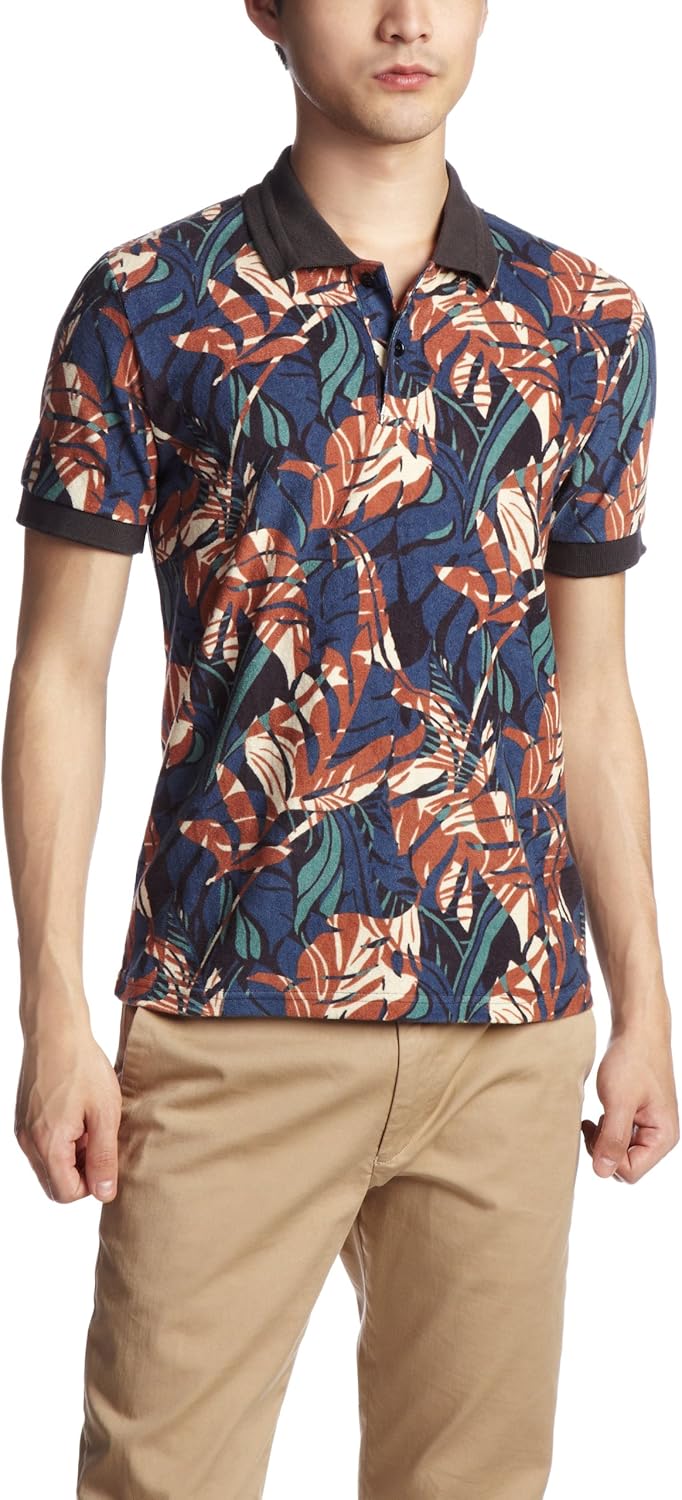 

Американская роскошная рубашка поло с принтом Алоха American Rag Cie, коричневый