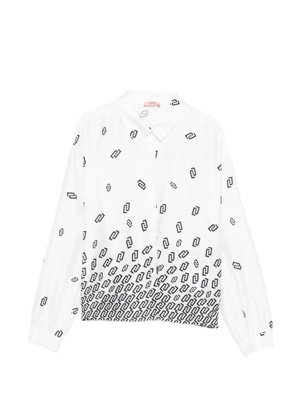 Рубашка на пуговицах с принтом Liu Jo Kids, белый