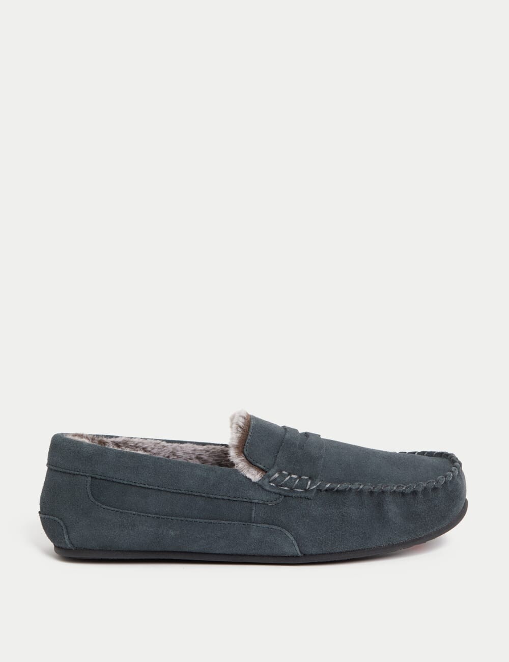 

Замшевые тапочки с Freshfeet Marks & Spencer, цвет Med blue denim