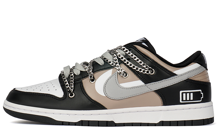 

Кроссовки Nike Dunk Skateboarding Shoes Women's Low-top Back/Brown, черный/коричневый