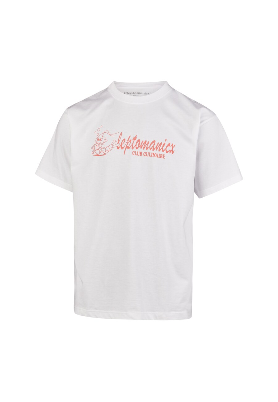 

Рубашка Cleptomanicx Classic Tee Club Cullinaire, белый