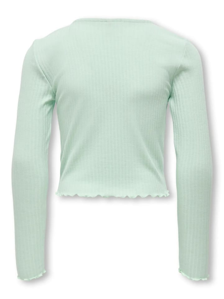 KIDS ONLY Футболка с длинными рукавами KOGNELLA L/S O-NECK TOP цвета аквамарин — фото 2