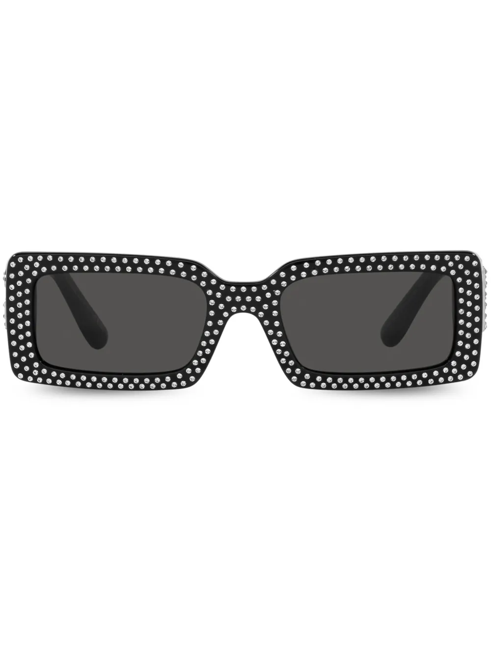 

Солнцезащитные очки в прямоугольной оправе с кристаллами Dolce & Gabbana Eyewear, черный