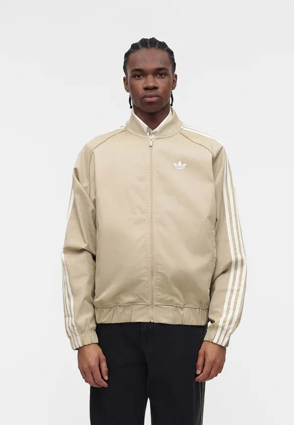 Куртка-бомбер Adidas Originals Sst tt, бежевый/белый