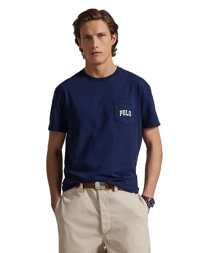 

Классическая футболка Polo Bear в джерси Polo Ralph Lauren, синий