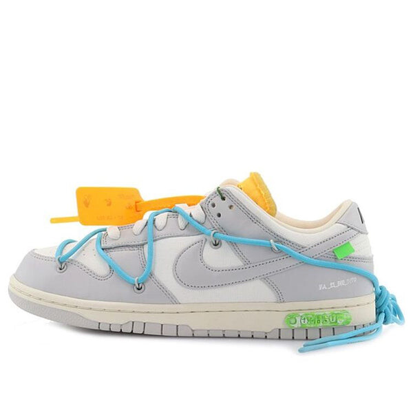 

Кроссовки x off white dunk low Nike, серый