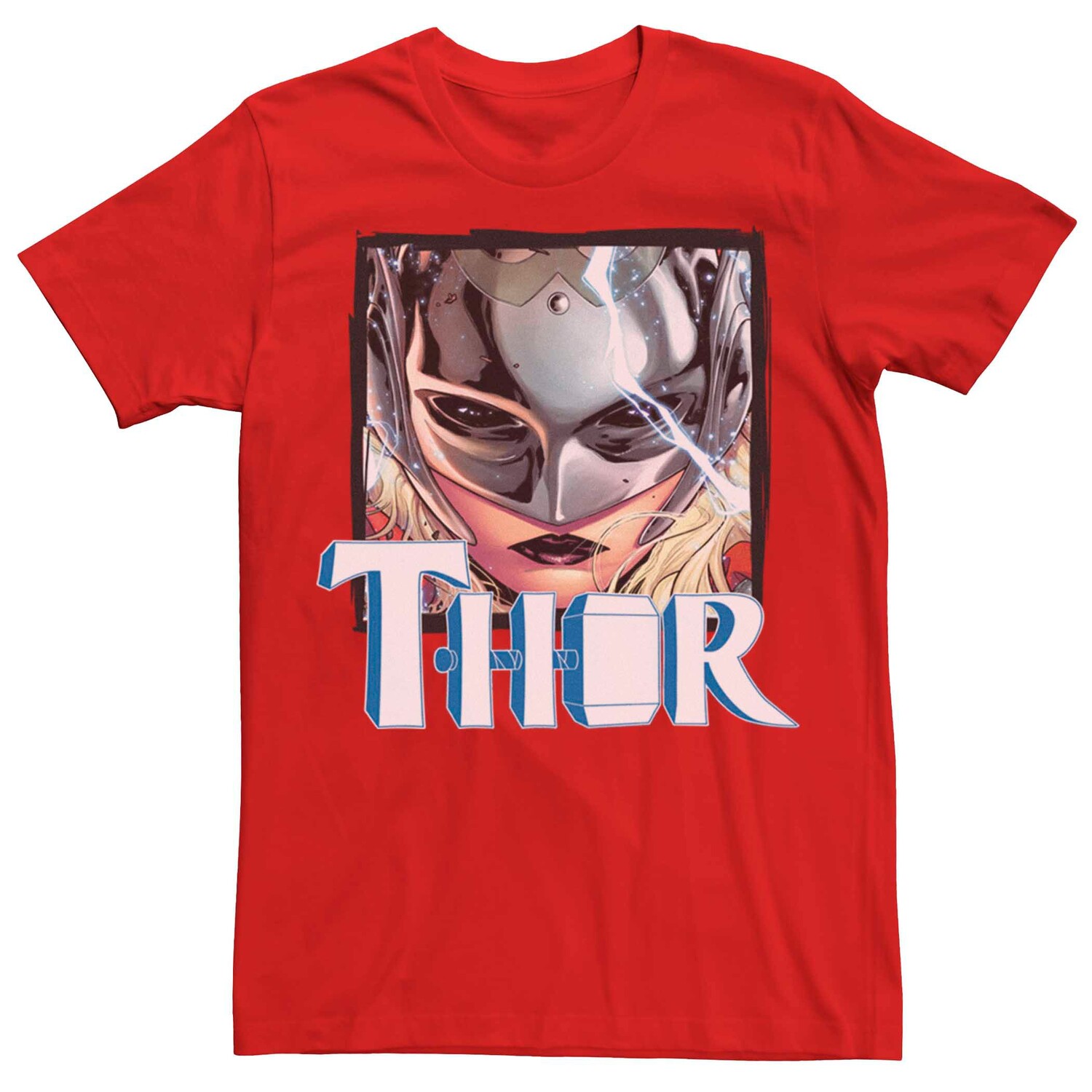 

Мужская футболка Marvel Thor Jane Foster Serious Face Licensed Character, красный