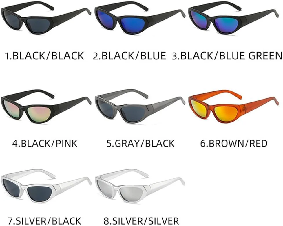 

Эстетические солнцезащитные очки для мужчин, для езды на велосипеде, занятий спортом, женские солнцезащитные очки в винтажном стиле, модные панк-очки HYYZZC, C1