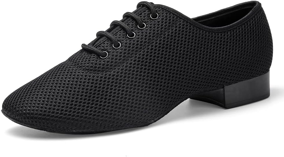 

Мужские сетчатые бальные танцевальные туфли HIPPOSEUS, низкий каблук, для танго, сальсы, вальса и характерных танцев, модель KCBD, Suede Sole