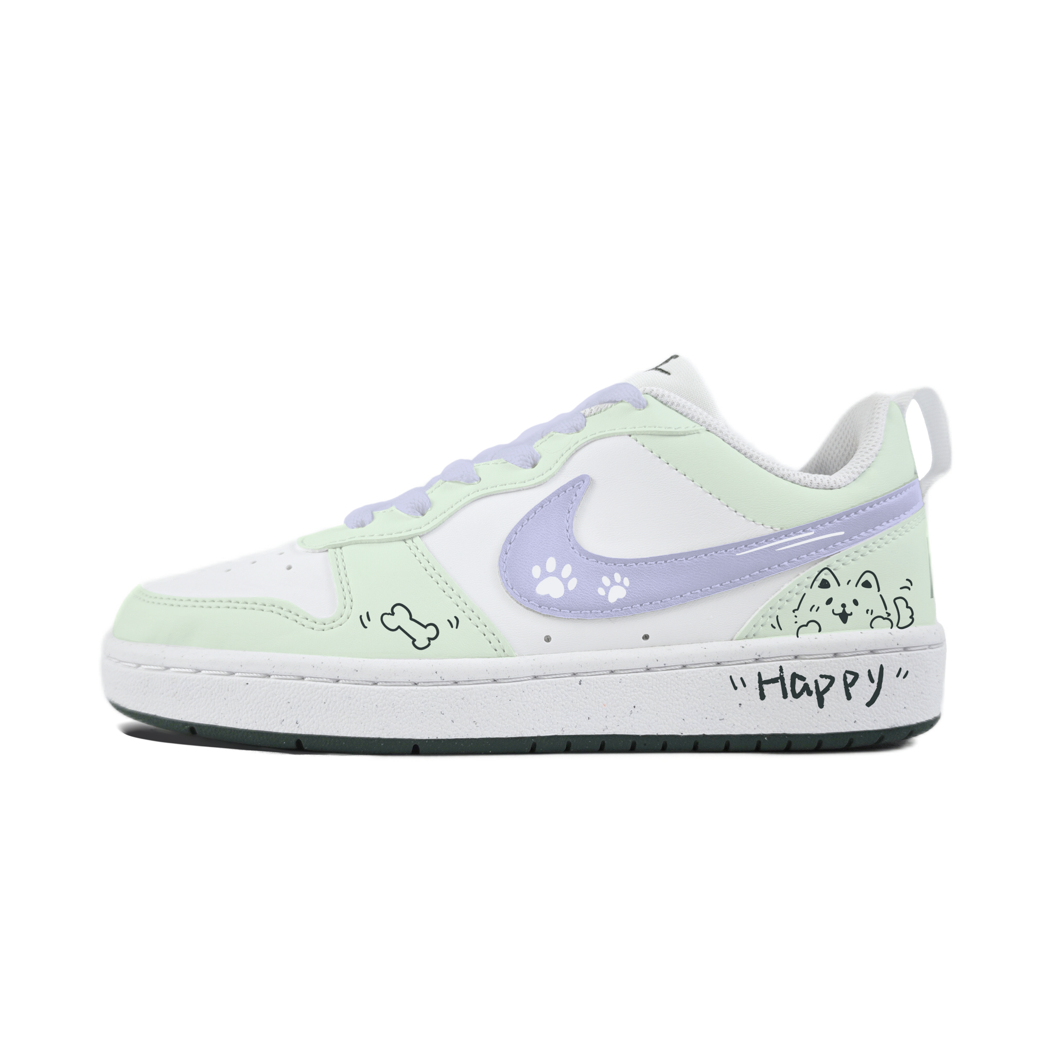 

Низкие детские кроссовки для скейтбординга Court Borough LOW RECRAFT для подростков Nike, зеленый