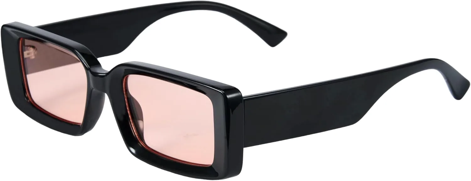 

Солнцезащитные очки Cyxus для женщин и мужчин, модные солнцезащитные очки с защитой от УФ-излучения для активного отдыха 1249, Bright Black Frame Pink Lens