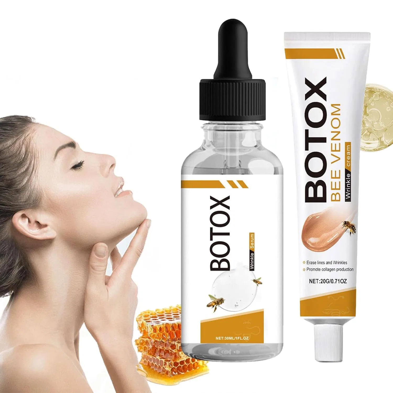 Сыворотка — И для лица с пчелиным ядом против морщин Generisch, Cream + Serum