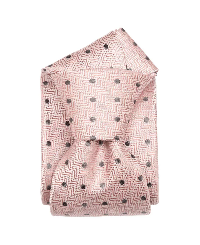 

Большой и высокий Tiburtina - шелковый жаккардовый галстук для мужчин Elizabetta, розовый