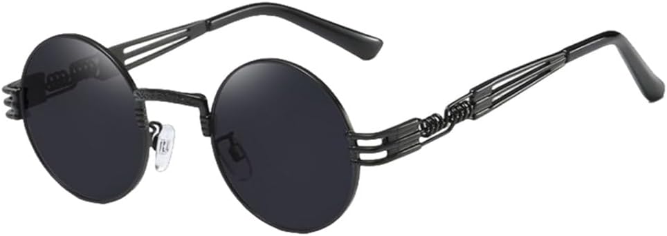 

Солнцезащитные очки для женщин, круглые, кофейного цвета, с градиентным металлическим каркасом, в стиле панк, ретро, ​​с покрытием, мужские солнцезащитные очки MTZJH, Wpgj033 Black