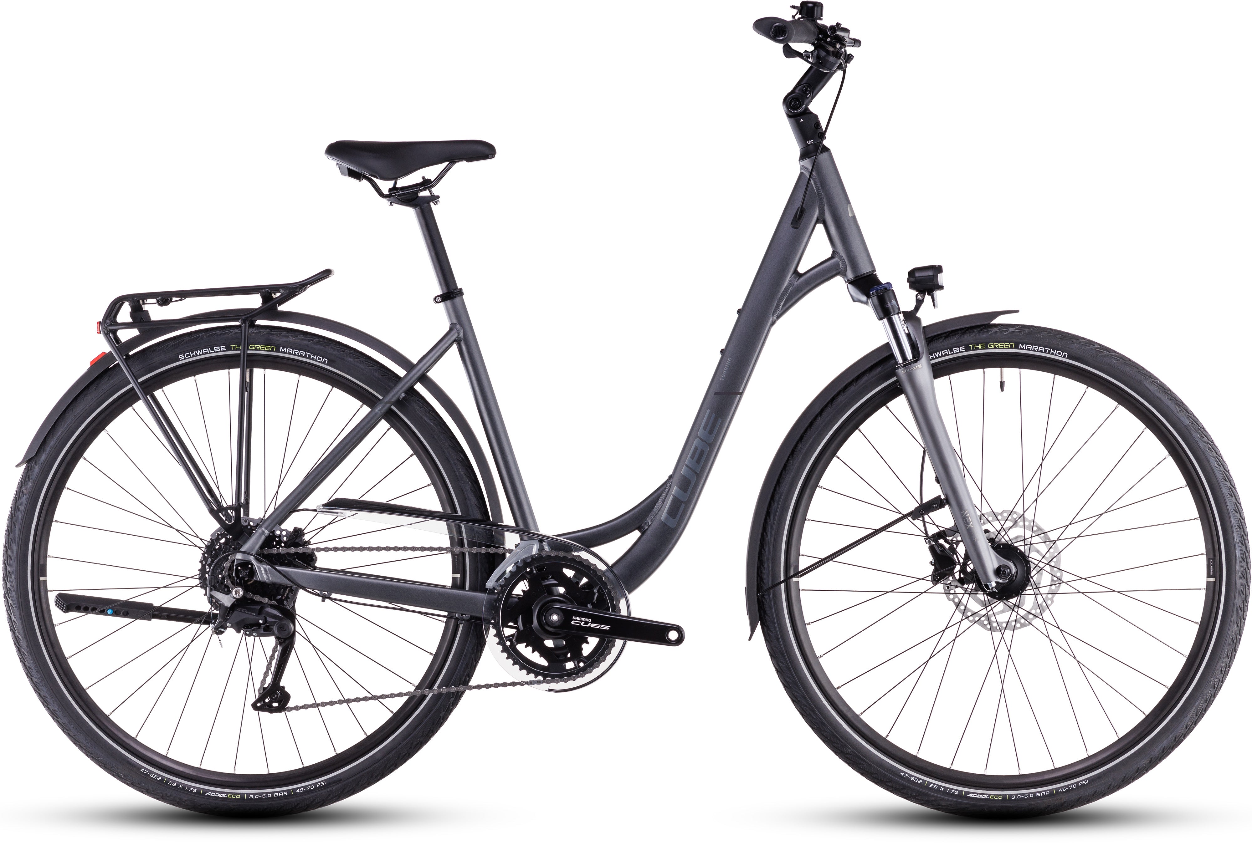 

Треккинговый велосипед Cube Touring Pro Easy Entry slabgrey´n´metal (2025)