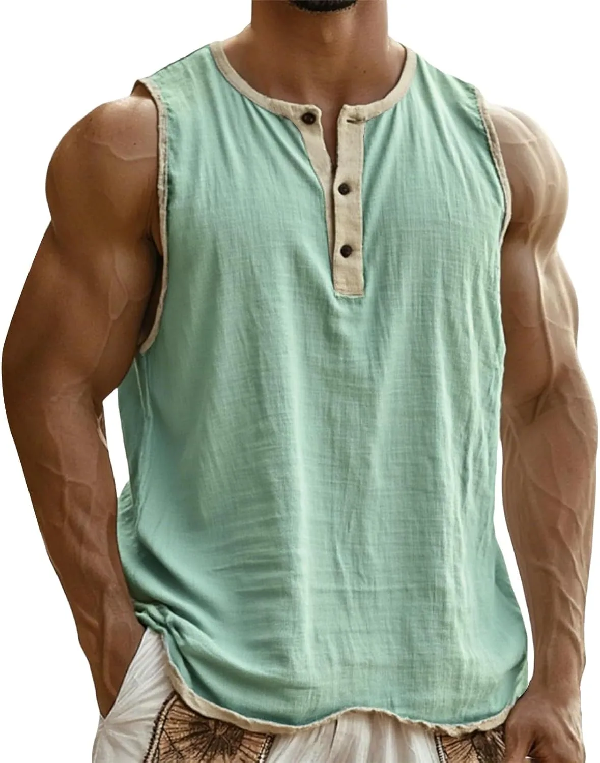 

CRNTCEM Футболка-майка без рукавов для мужчин