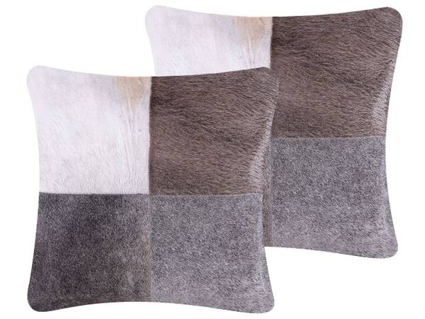 

Подушка Beliani 2 шт NELLAD, 45x45x45 см цвет grau/hellgrau