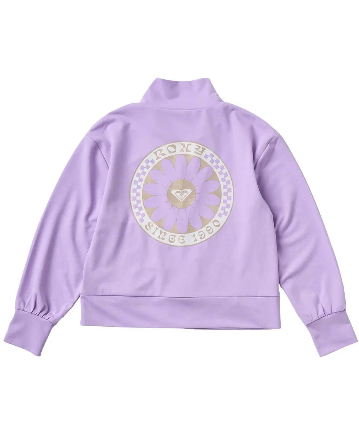 Рашгард детский с zip-застежкой Roxy MINI WILD FLOWER ZIP, полиэстер, черный — фото 4